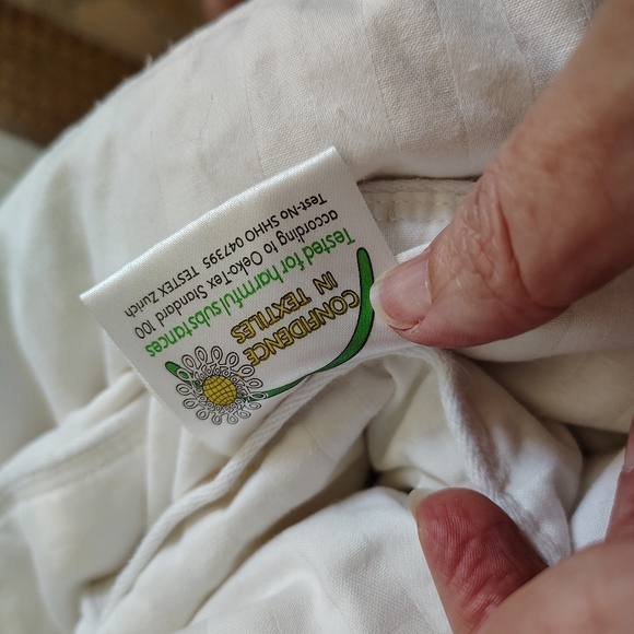 Cuddledown Damask Stripe Down Comforter King - Picture 7 of 7